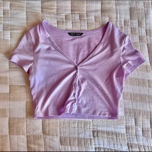 Lilac Crop Top